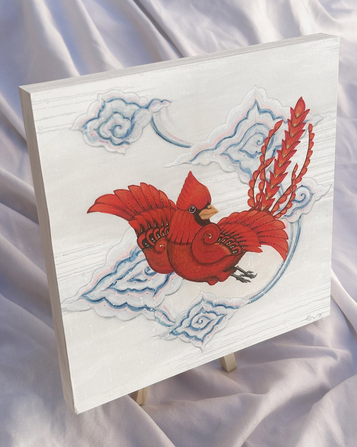 The Scarlet Sentinel, 8"x8"