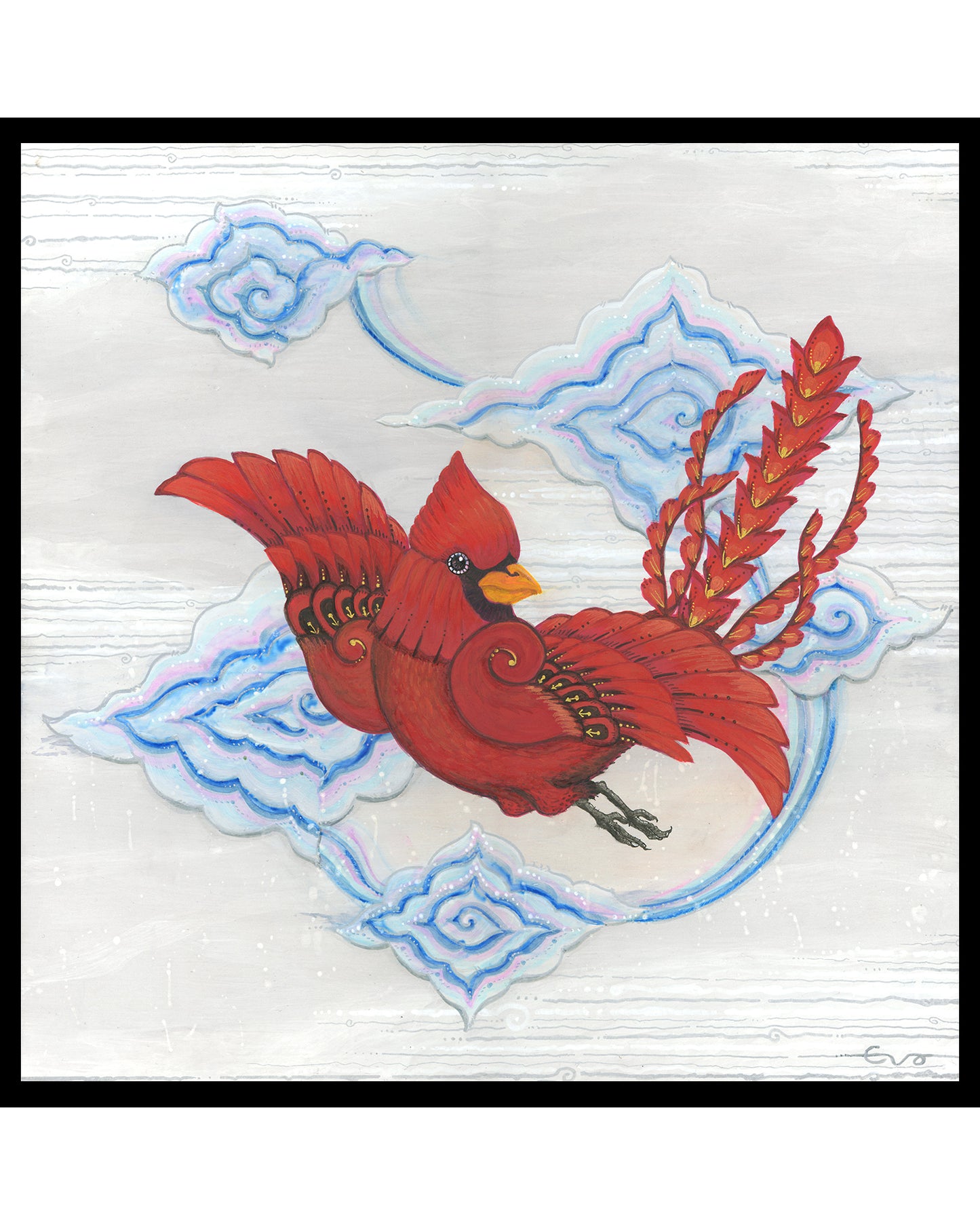 The Scarlet Sentinel, 8"x8"