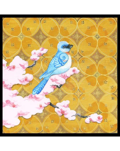 Semiprecious Blossoms, 8"x8"