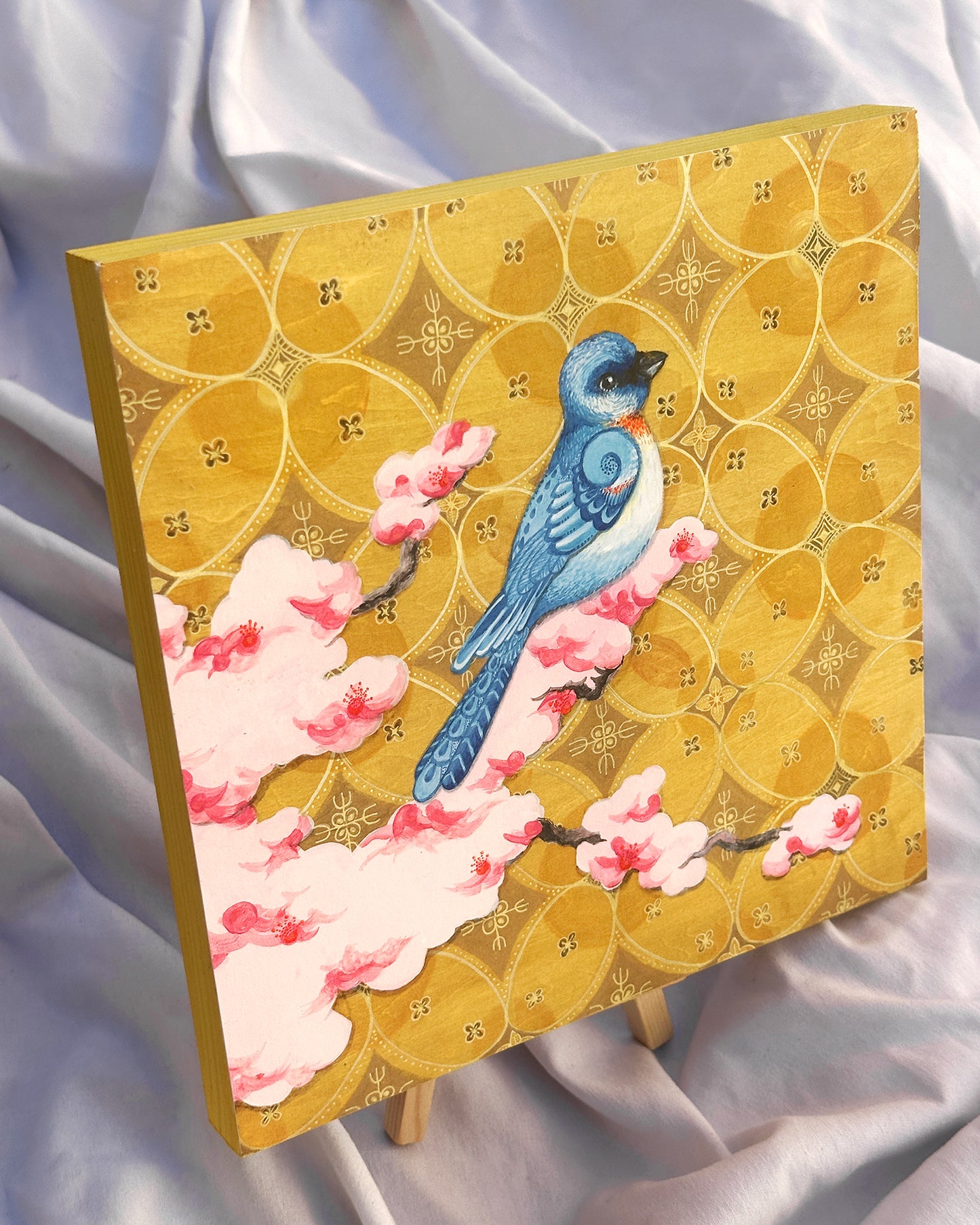 Semiprecious Blossoms, 8"x8"